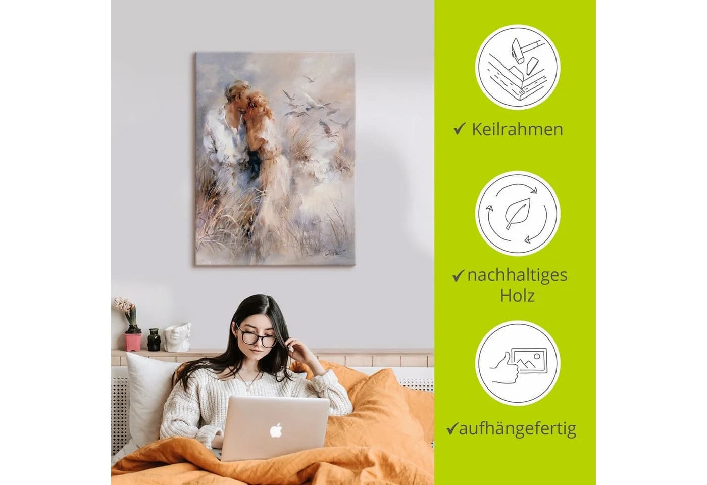 Artland Wandbild Dichte Harmonie Leinwandbild Poster - Bild 5