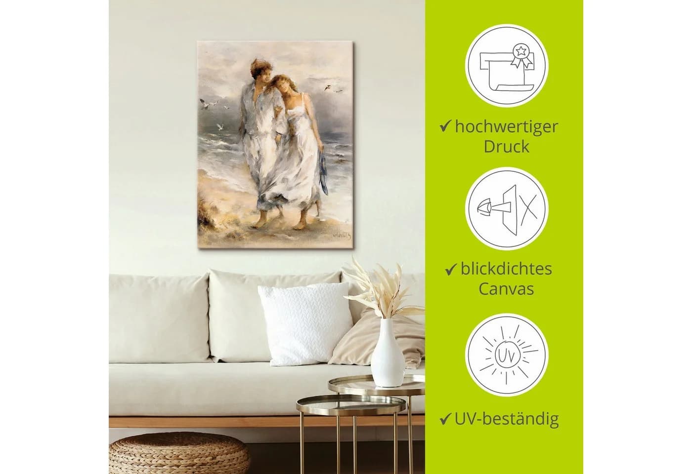 Artland Wandbild Verliebt Paar Leinwand Poster - Bild 4