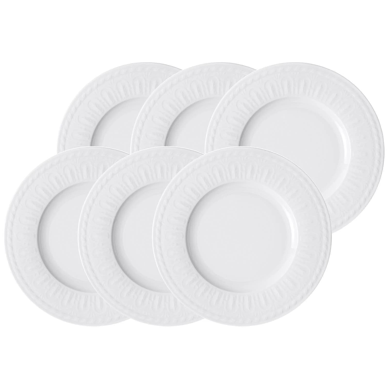 Villeroy & Boch Cellini Speiseteller 6er Set Weiß Porzellan