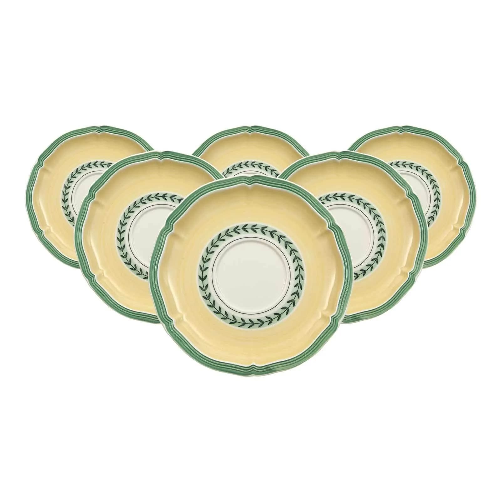 Villeroy & Boch Suppenuntertassen French Garden Fleurence 17 cm 6er Set Bunt