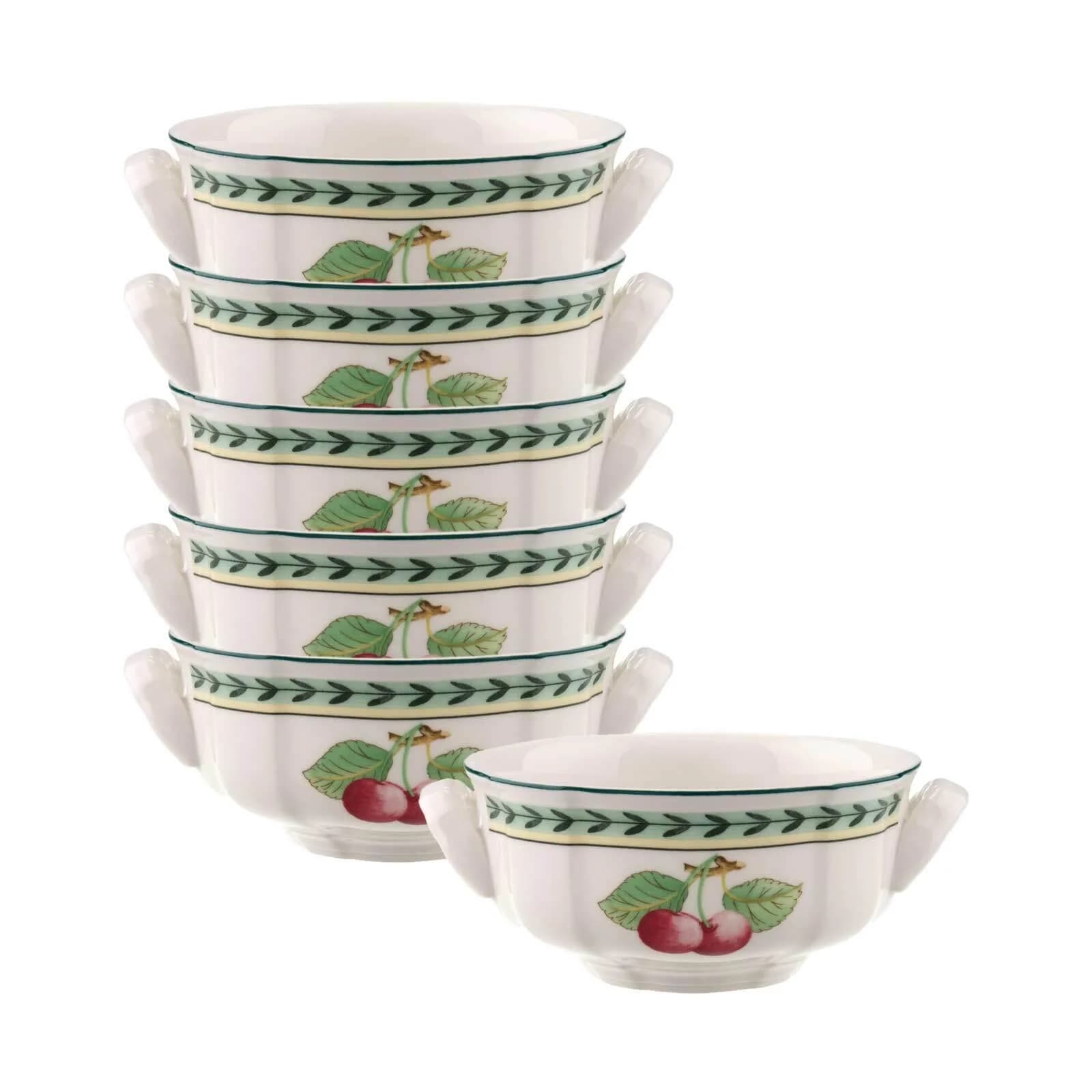 Villeroy & Boch French Garden Fleurence Suppen-Obertassen 6er Set Bunt