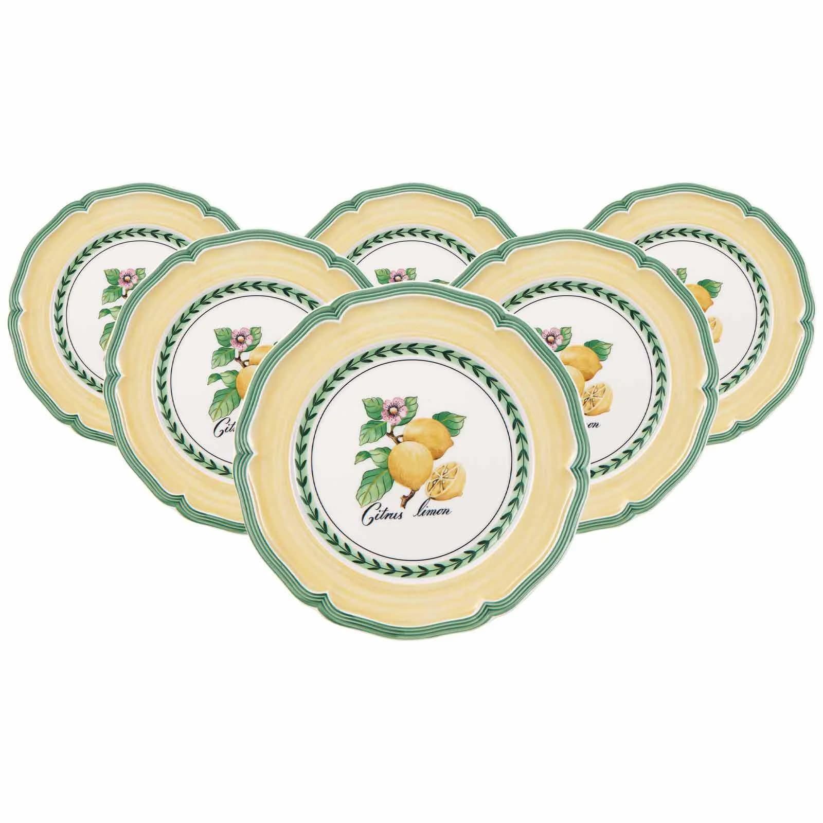 Villeroy & Boch Frühstücksteller French Garden Valence 6er Set Bunt