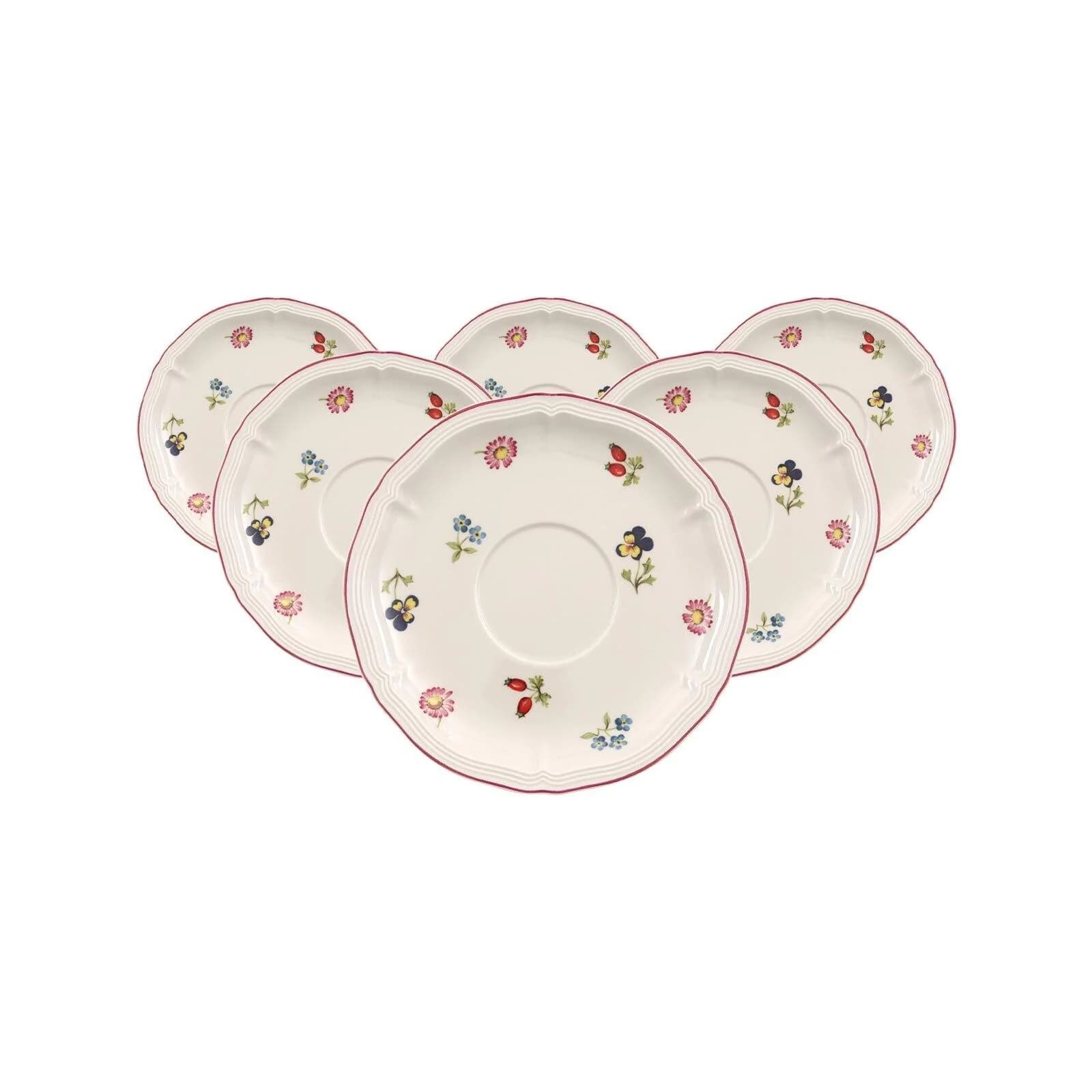 Villeroy & Boch Frühstücksservice Petite Fleur 6er Set Weiß