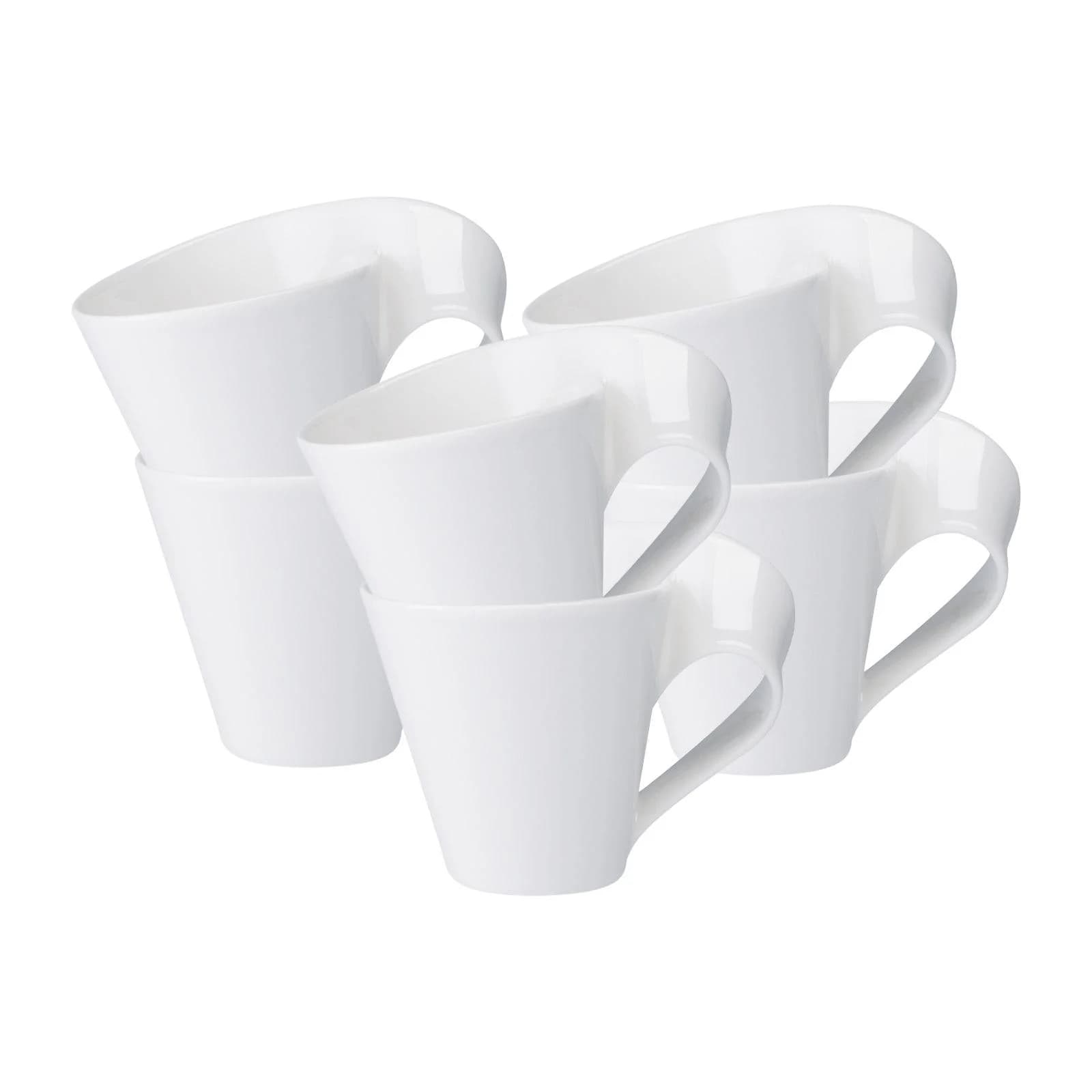 Villeroy & Boch Caffè Becher NewWave 250 ml 6er Set Weiß Porzellan