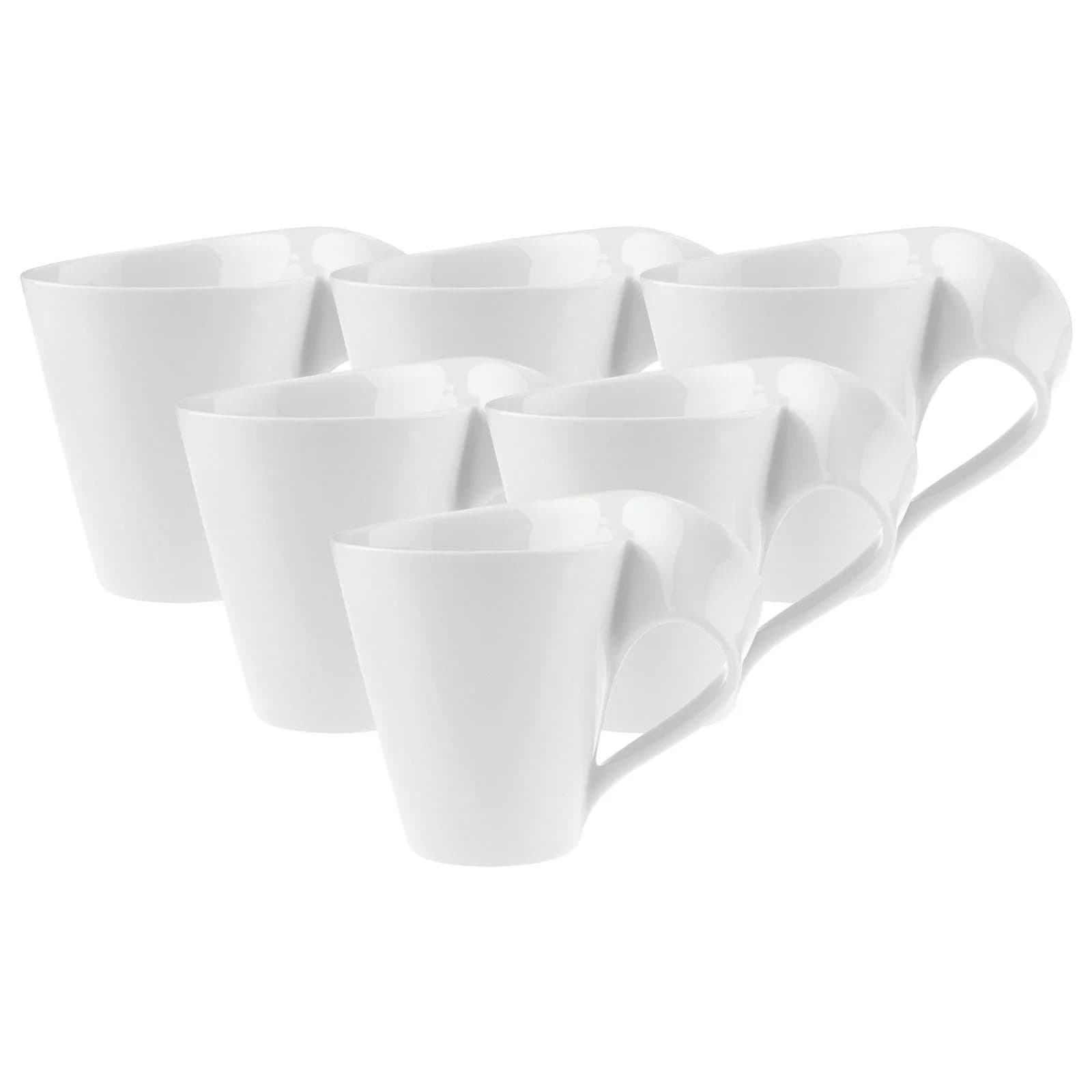 Villeroy & Boch NewWave Caffè Becher 6er Set Weiß