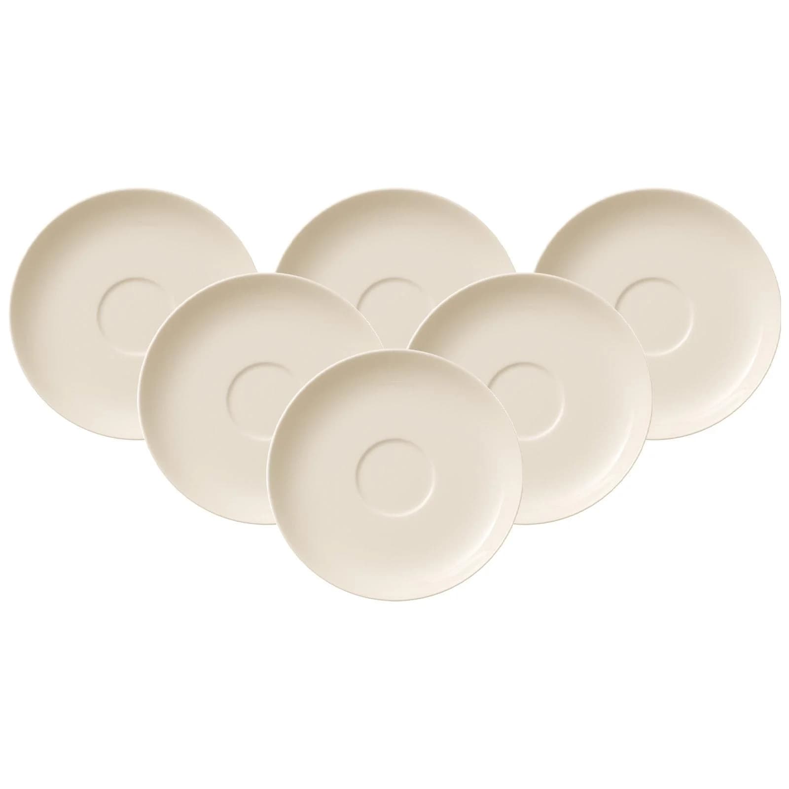 Villeroy & Boch Kaffeeuntertassen For Me 6er Set Weiß