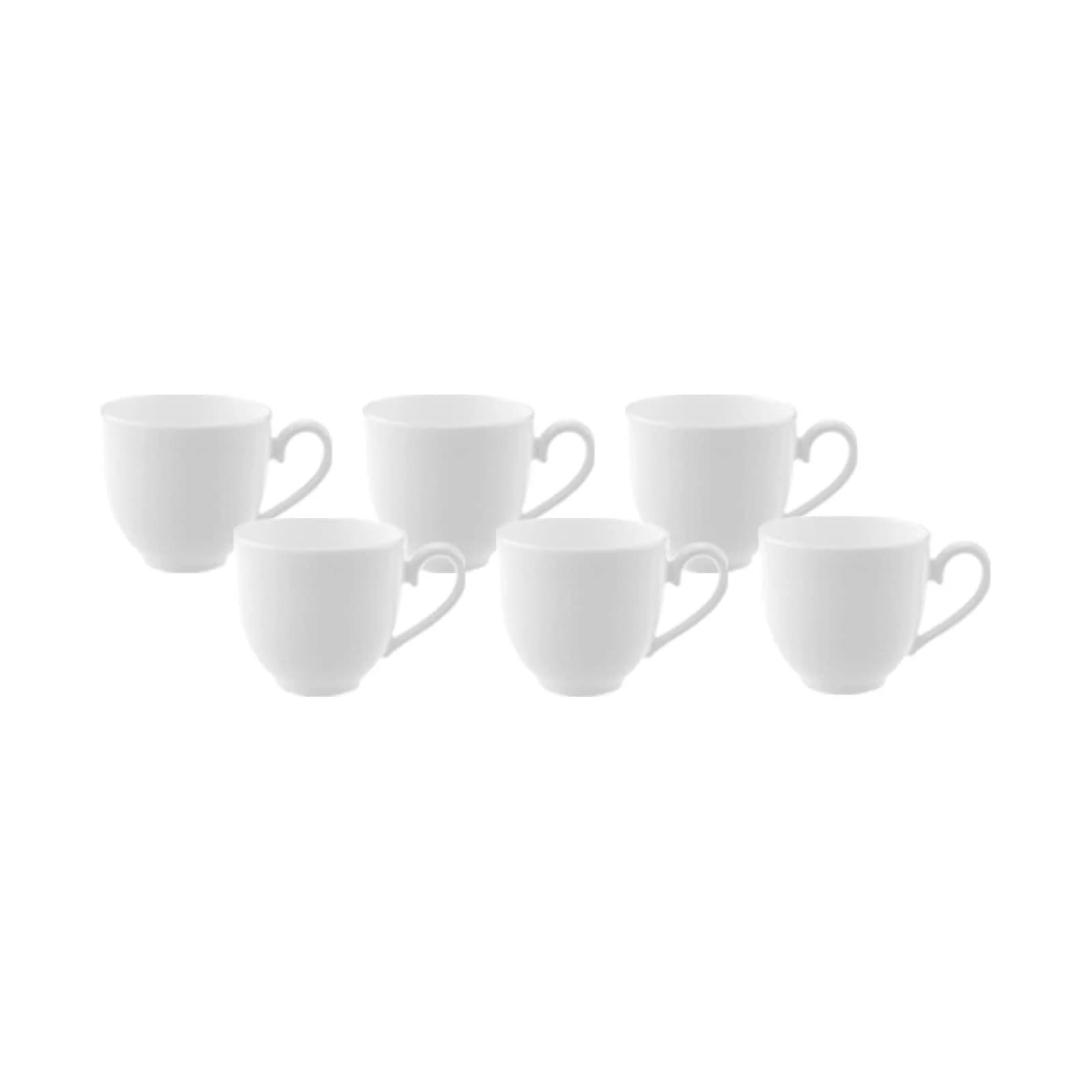 Villeroy & Boch Royal Mokka-/Espressotasse 6er-Set Weiß Porzellan