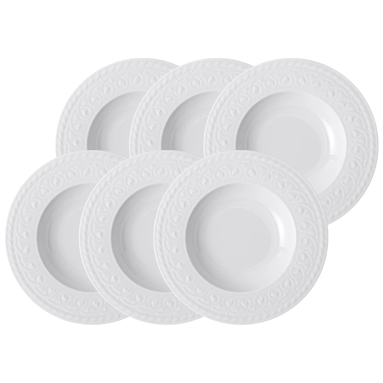 Villeroy & Boch Suppenteller Cellini 6er Set Weiß