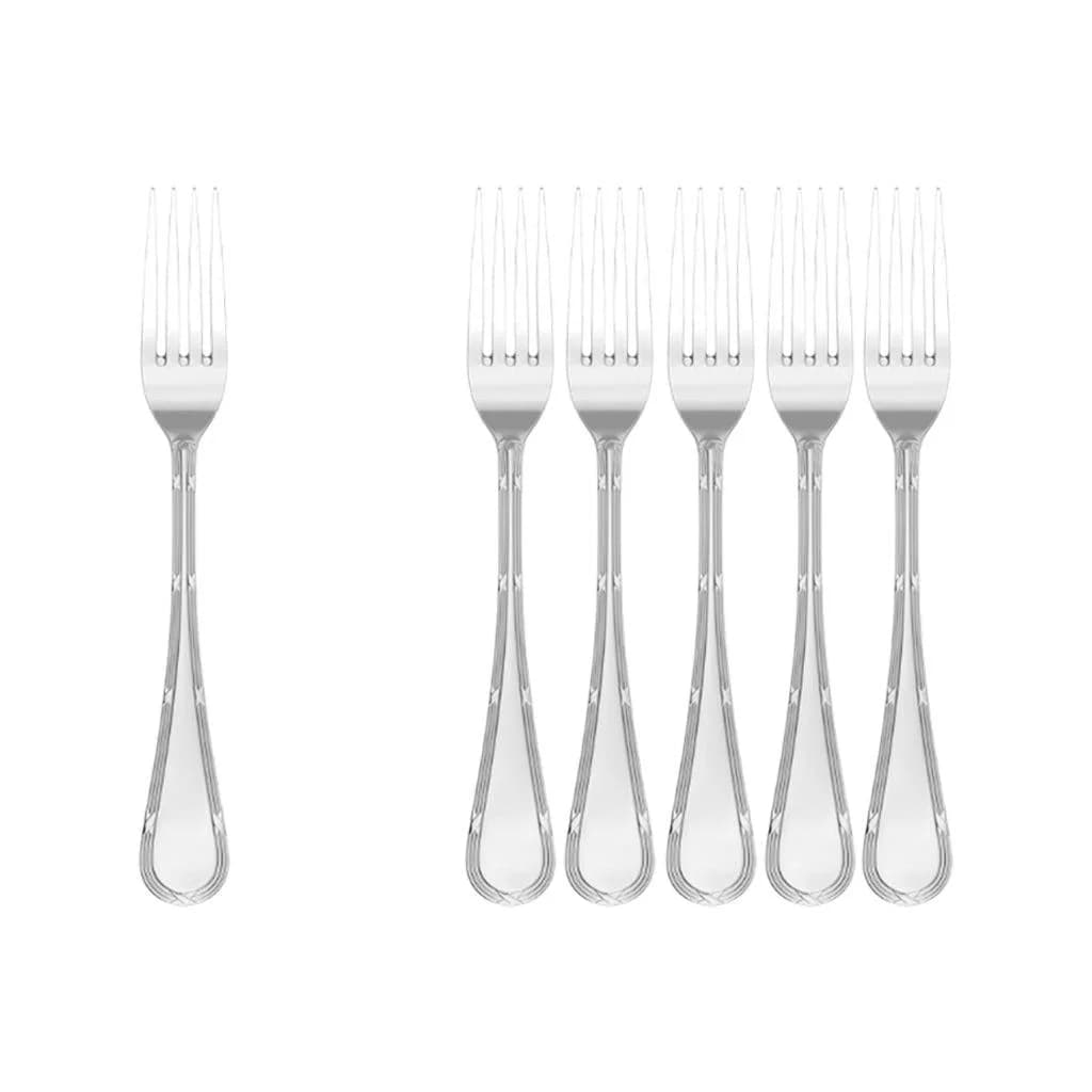 Villeroy & Boch Tafelgabel Kreuzband Septfontaines 6er Set silber