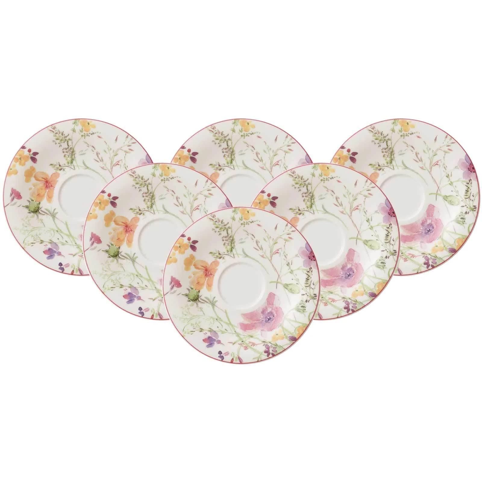 Villeroy & Boch Mariefleur Tea Untertasse 16,7 cm 6er Set Bunt