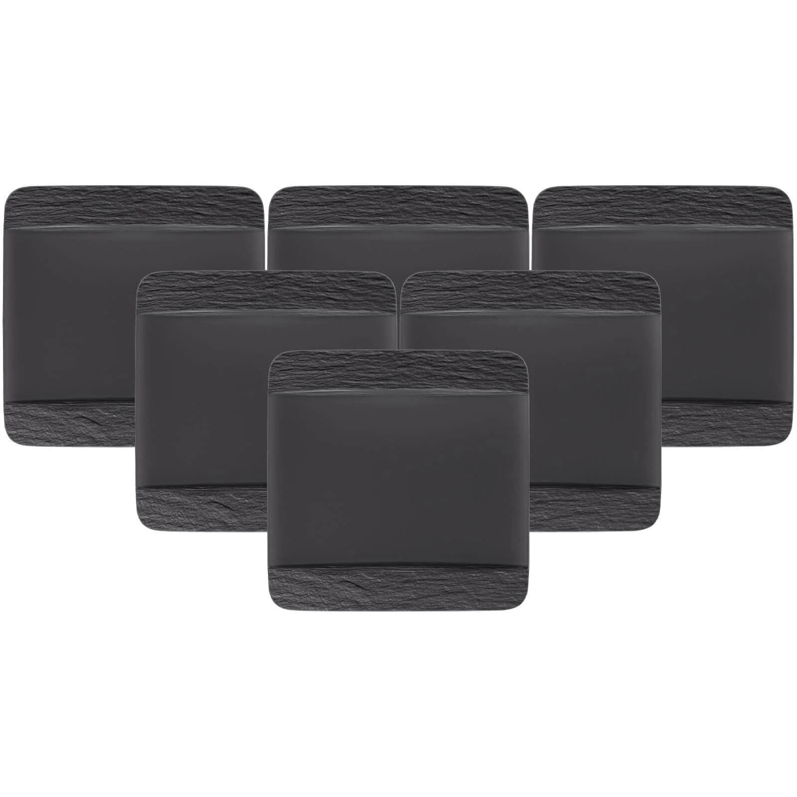 Villeroy & Boch Speiseteller quadratisch Manufacture Rock 6er Set