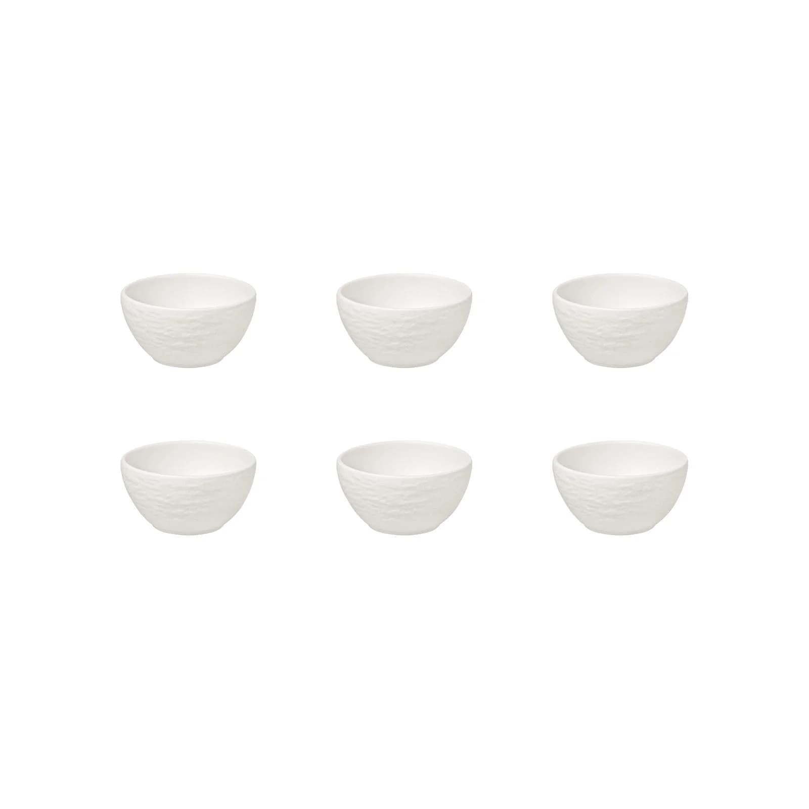 Villeroy & Boch Dipschälchen Manufacture Rock 6er Set Weiß