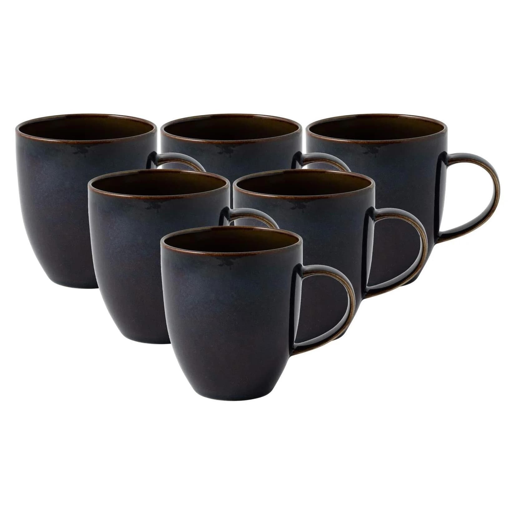 like. by Villeroy & Boch Kaffeebecher Crafted 6er Set blau Denim Porzellan