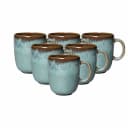 like. by Villeroy & Boch Becher mit Henkel Lave 400 ml 6er Set Blau Bild 2