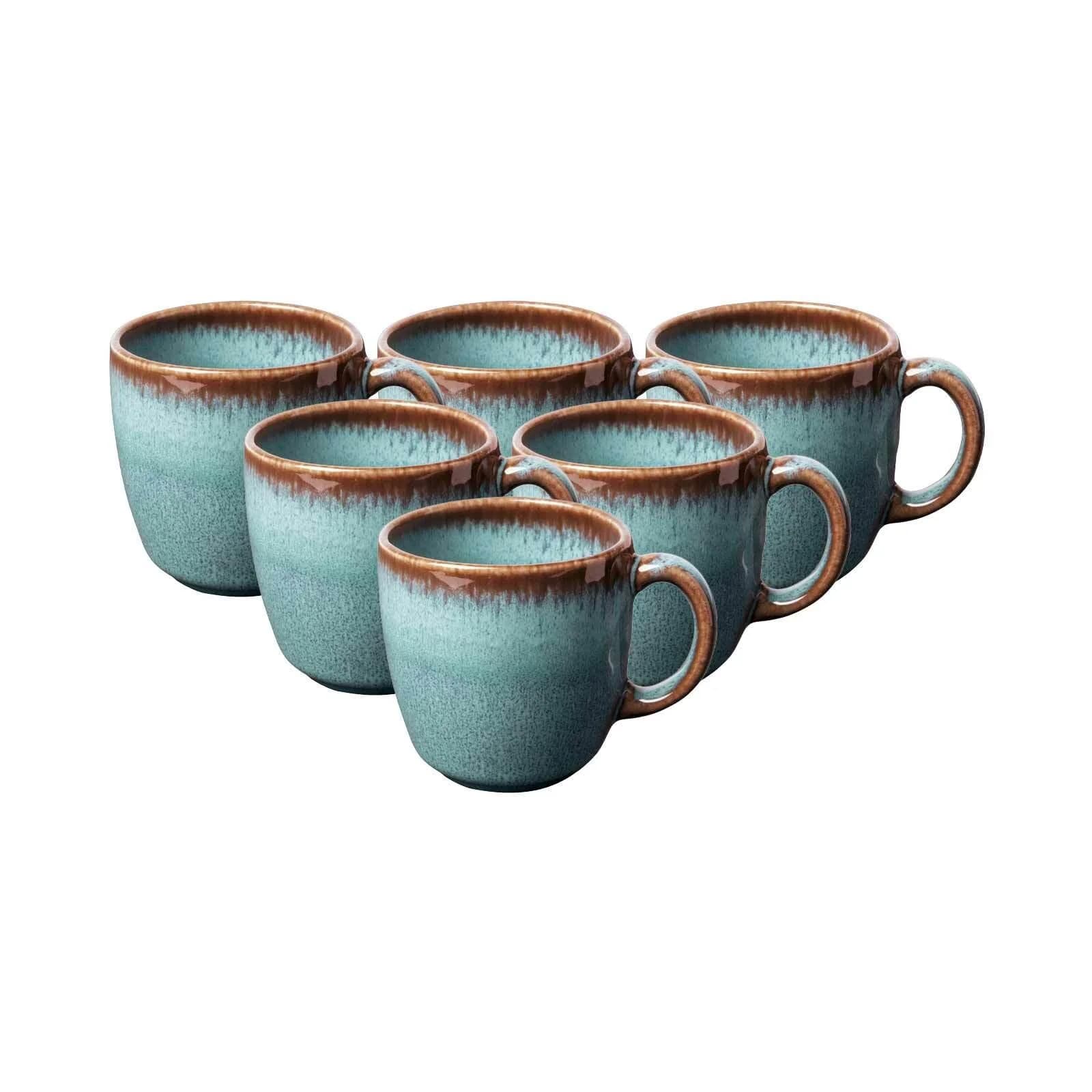 like. by Villeroy & Boch Kaffeetassen Lave 190 ml 6er Set Steingut - Bild 2