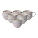 like. by Villeroy & Boch Henkelbecher Perlemor Sand 6er Set Beige Porzellan Bild 1