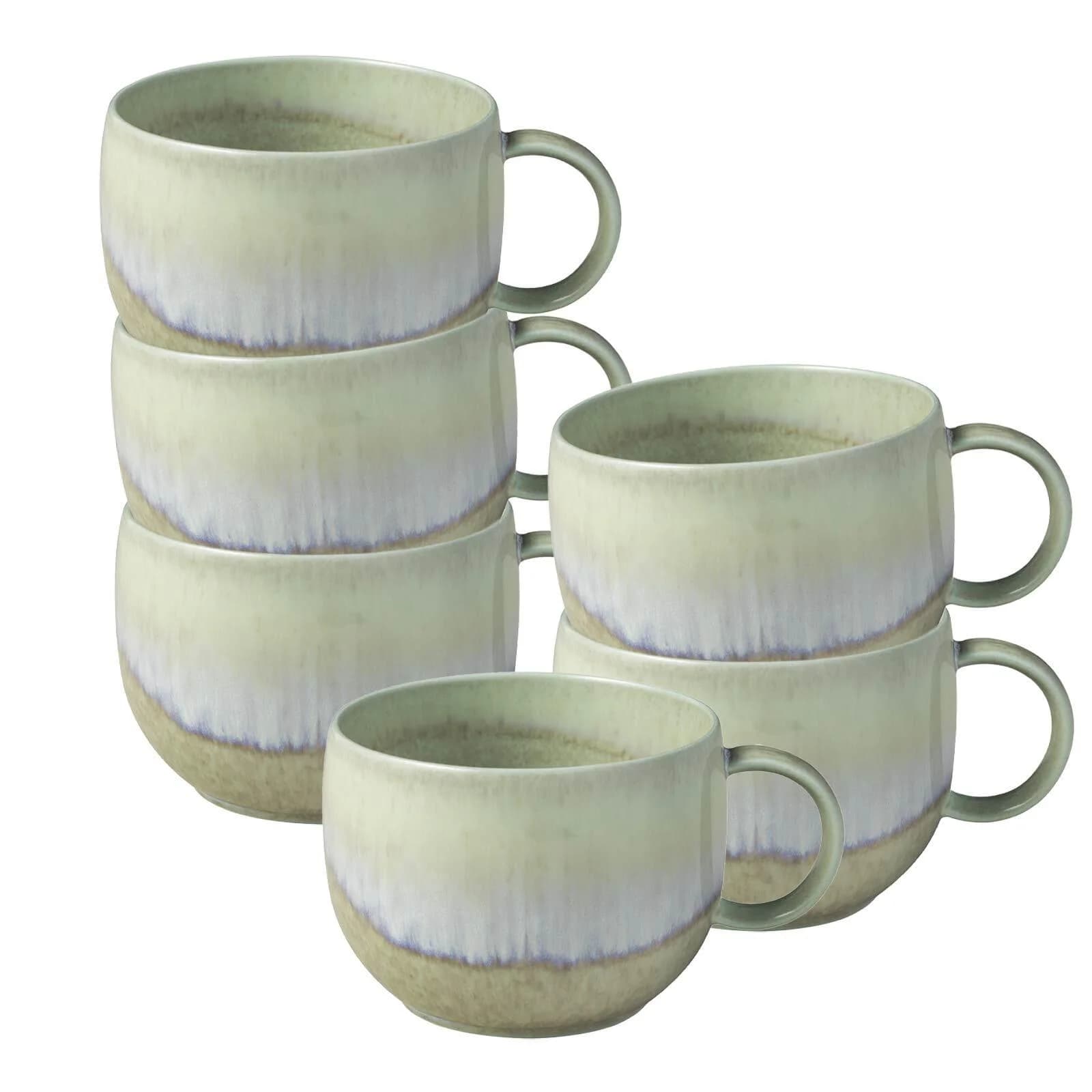 like. by Villeroy & Boch Kaffeetassen Perlemor Alga 6er Set Grün - Bild 2