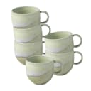 like. by Villeroy & Boch Henkelbecher Perlemor Alga 6er Set Grün Porzellan Bild 1