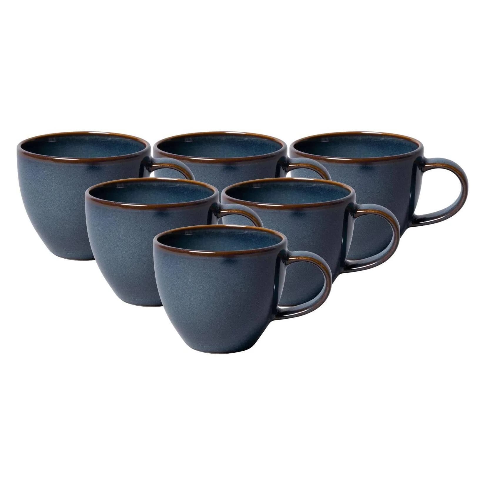 LIKE. BY Villeroy & Boch Espressotassen Crafted Denim 60 ml 6er Set dunkelblau