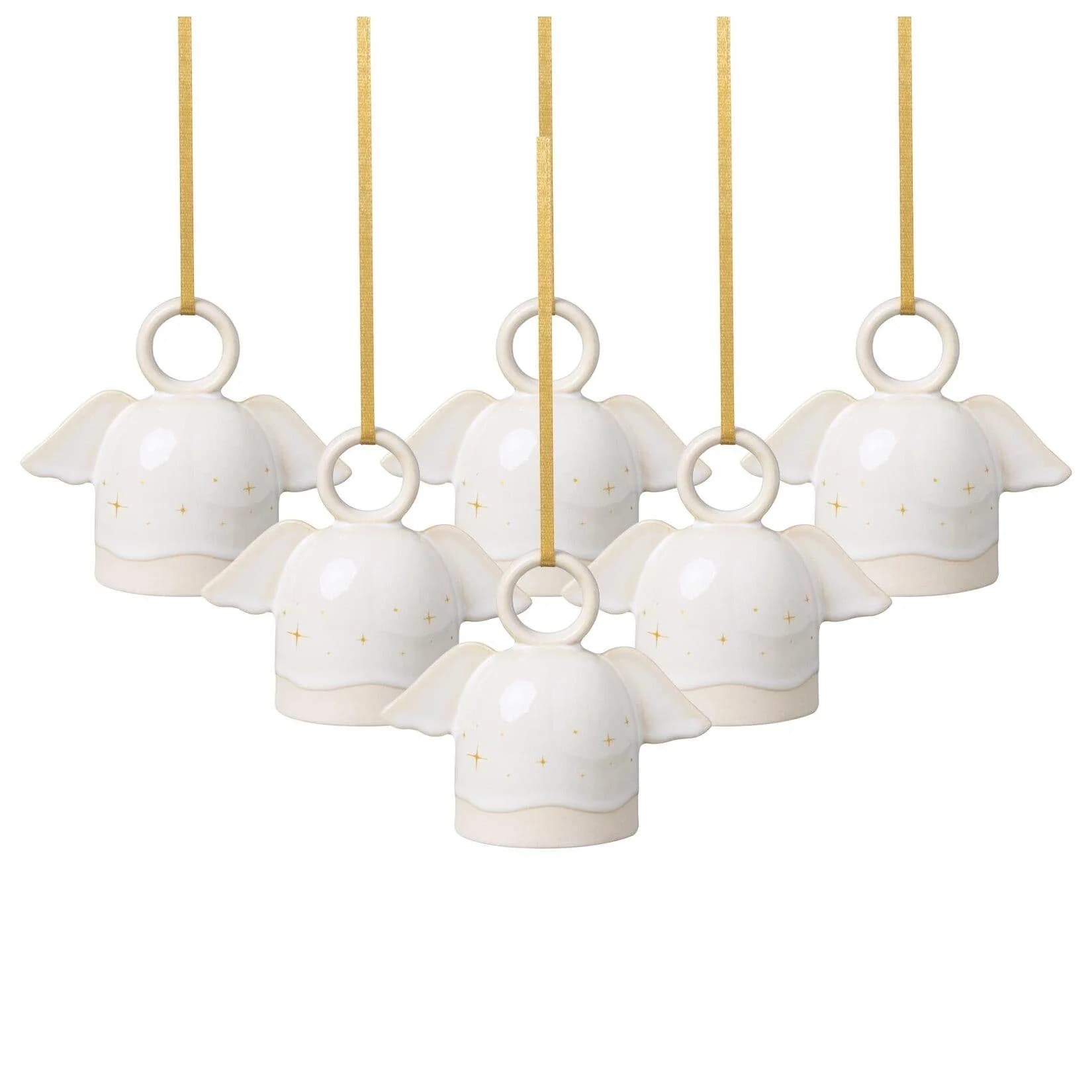 like. by Villeroy & Boch Ornamente Engel Winter Glow 6er Set Beige