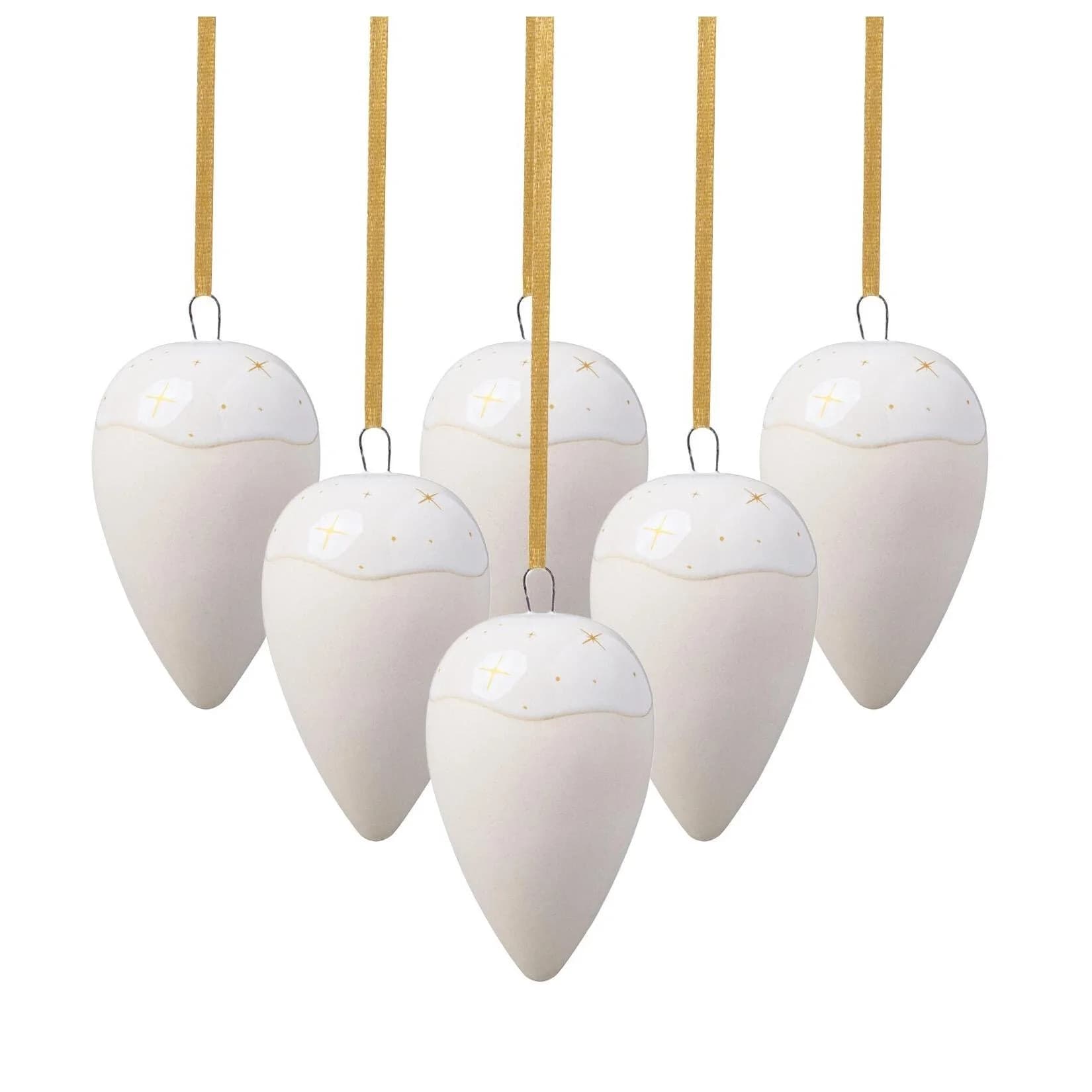 like. by Villeroy & Boch Winter Glow Ornamente Tropfen 6er Set