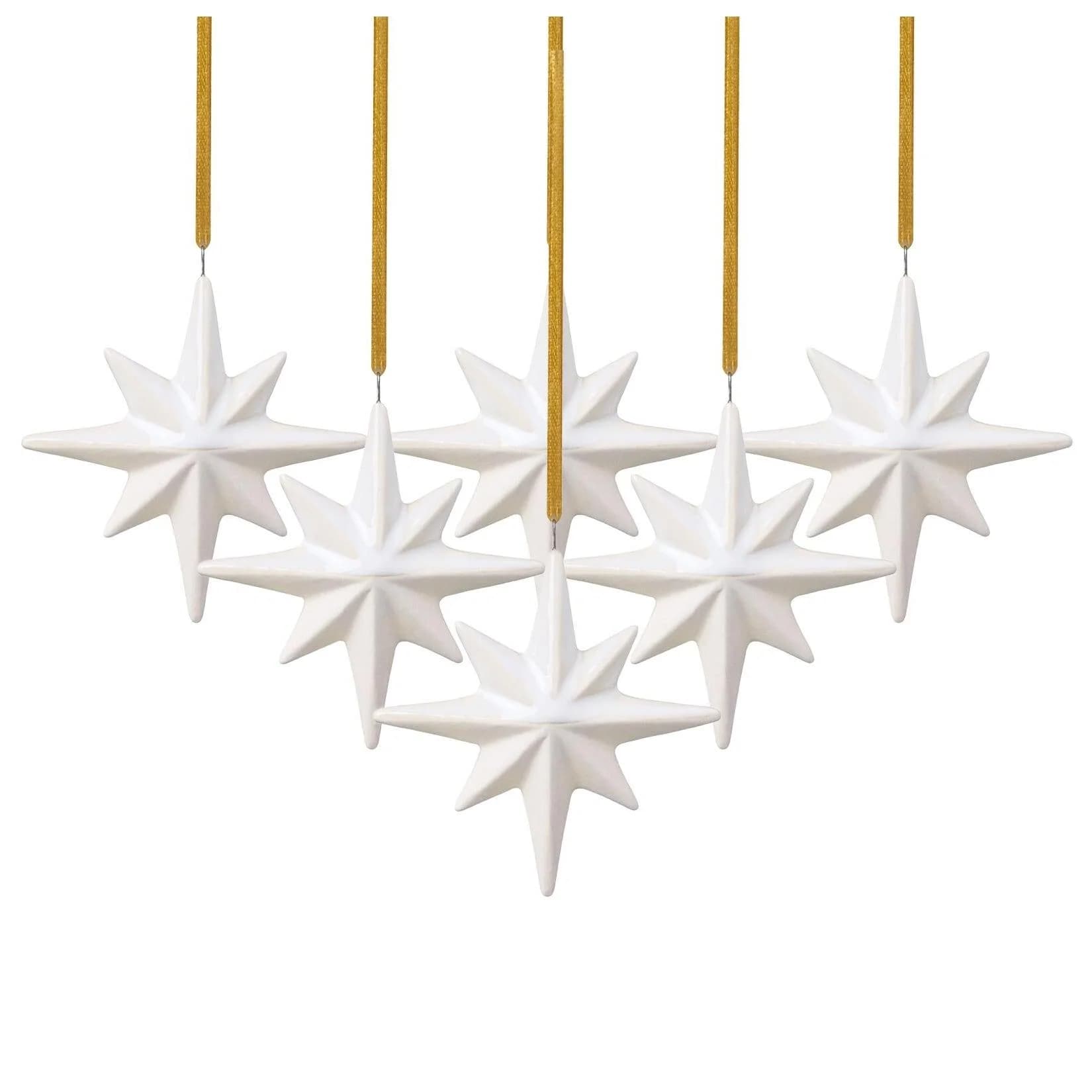 like. by Villeroy & Boch Ornamente Stern Winter Glow 6er Set Beige