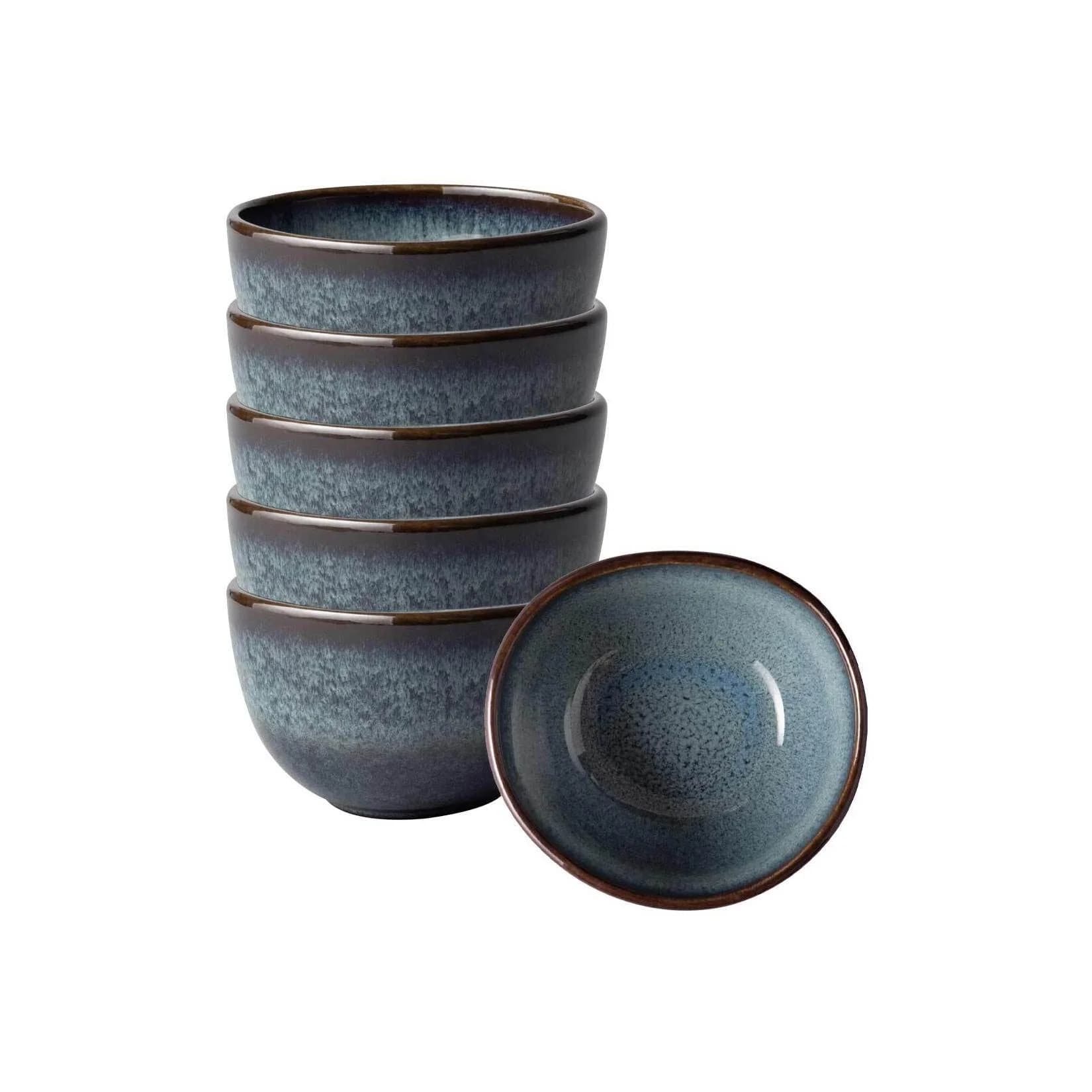 like. by Villeroy & Boch Dipschälchen Lave 10 x 9 cm 6er Set Steingut