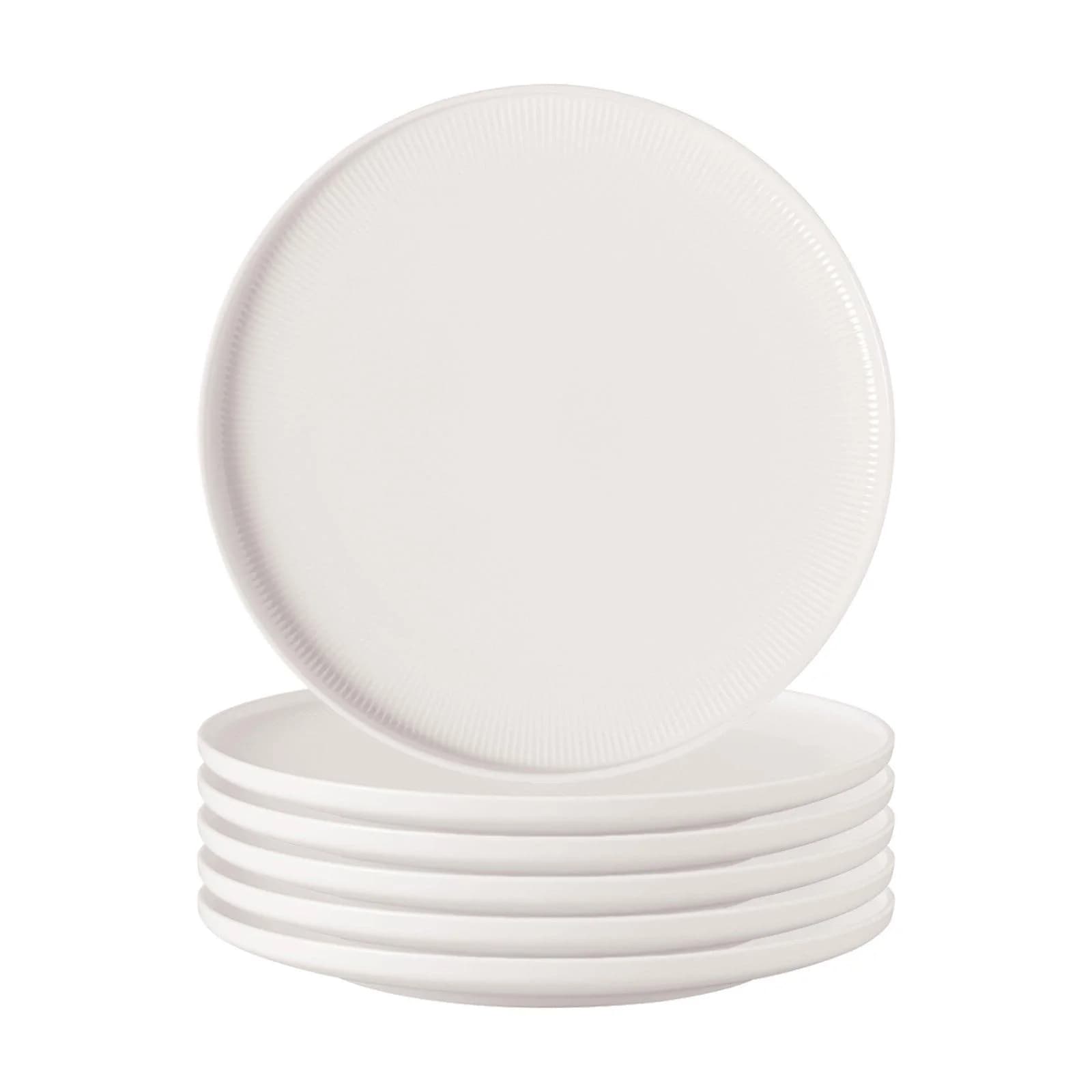 Villeroy & Boch Afina Speiseteller 27,2 cm 6er Set Weiß Premium Porcelain