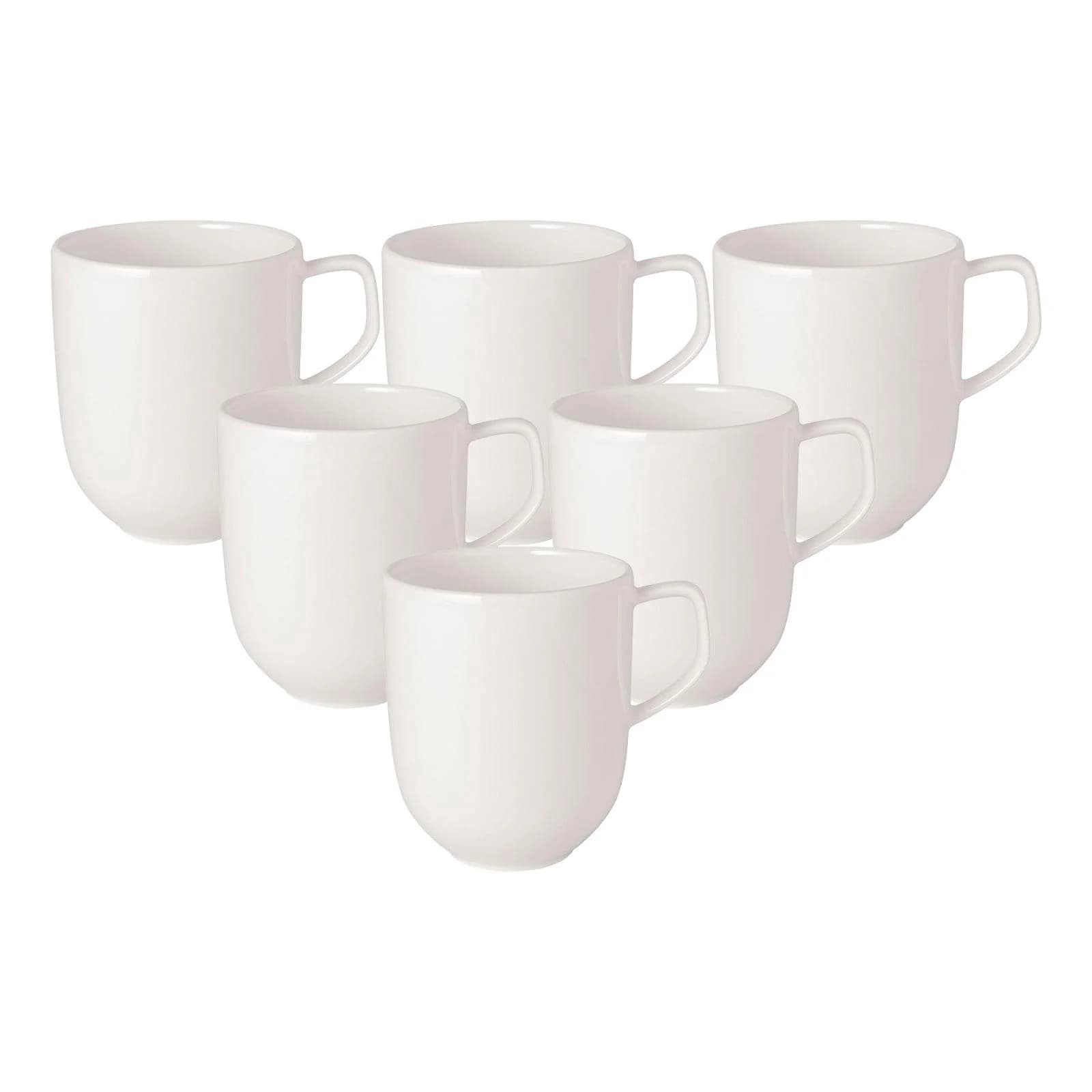 Villeroy & Boch Afina Kaffeebecher 300 ml 6er Set Weiß Porzellan