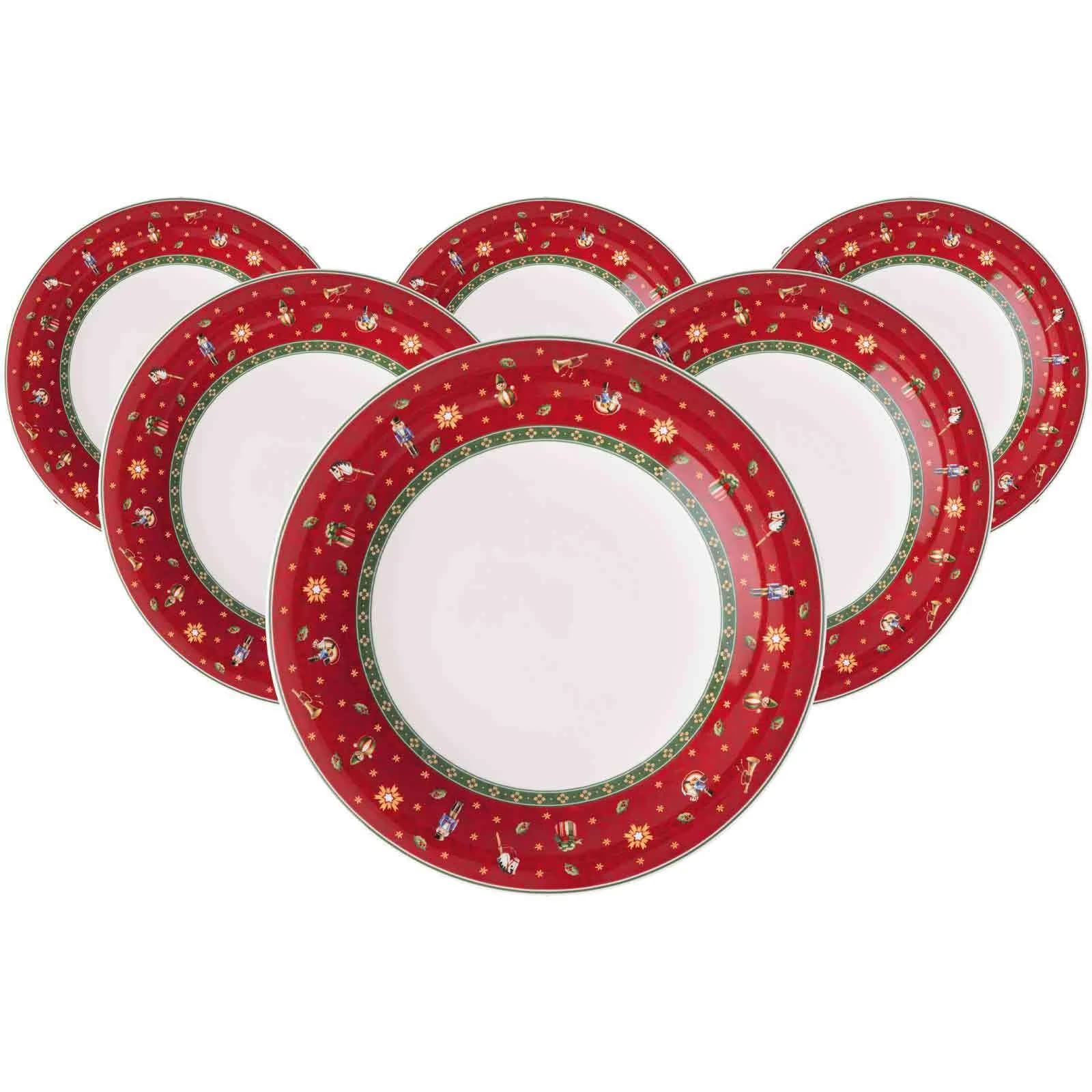 Villeroy & Boch Toy's Delight Speiseteller 6er Set Rot