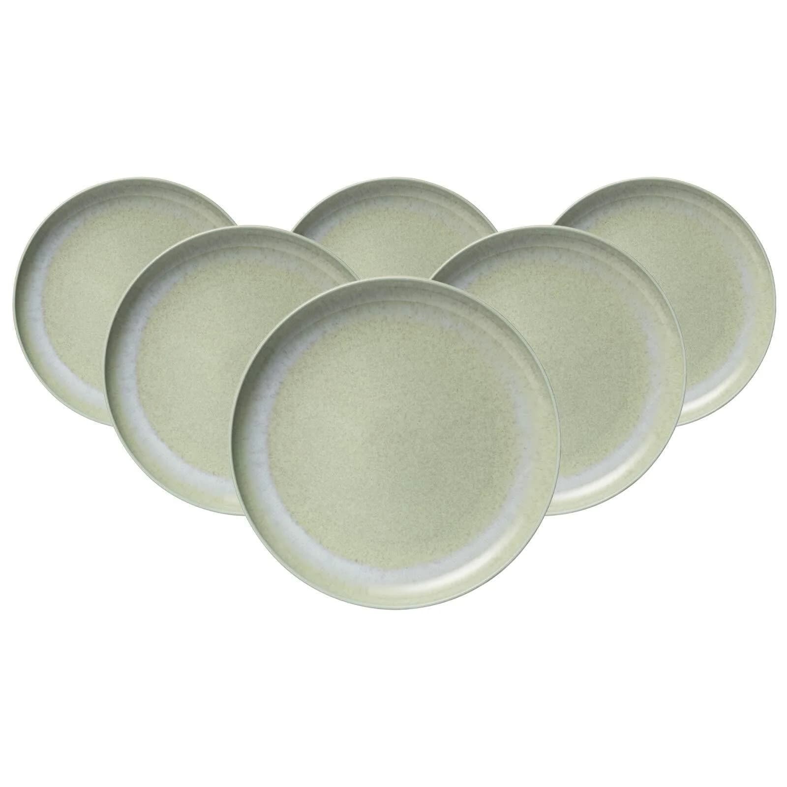 LIKE. BY VILLEROY & BOCH Dessertteller 6er Set Grün Perlemor Alga