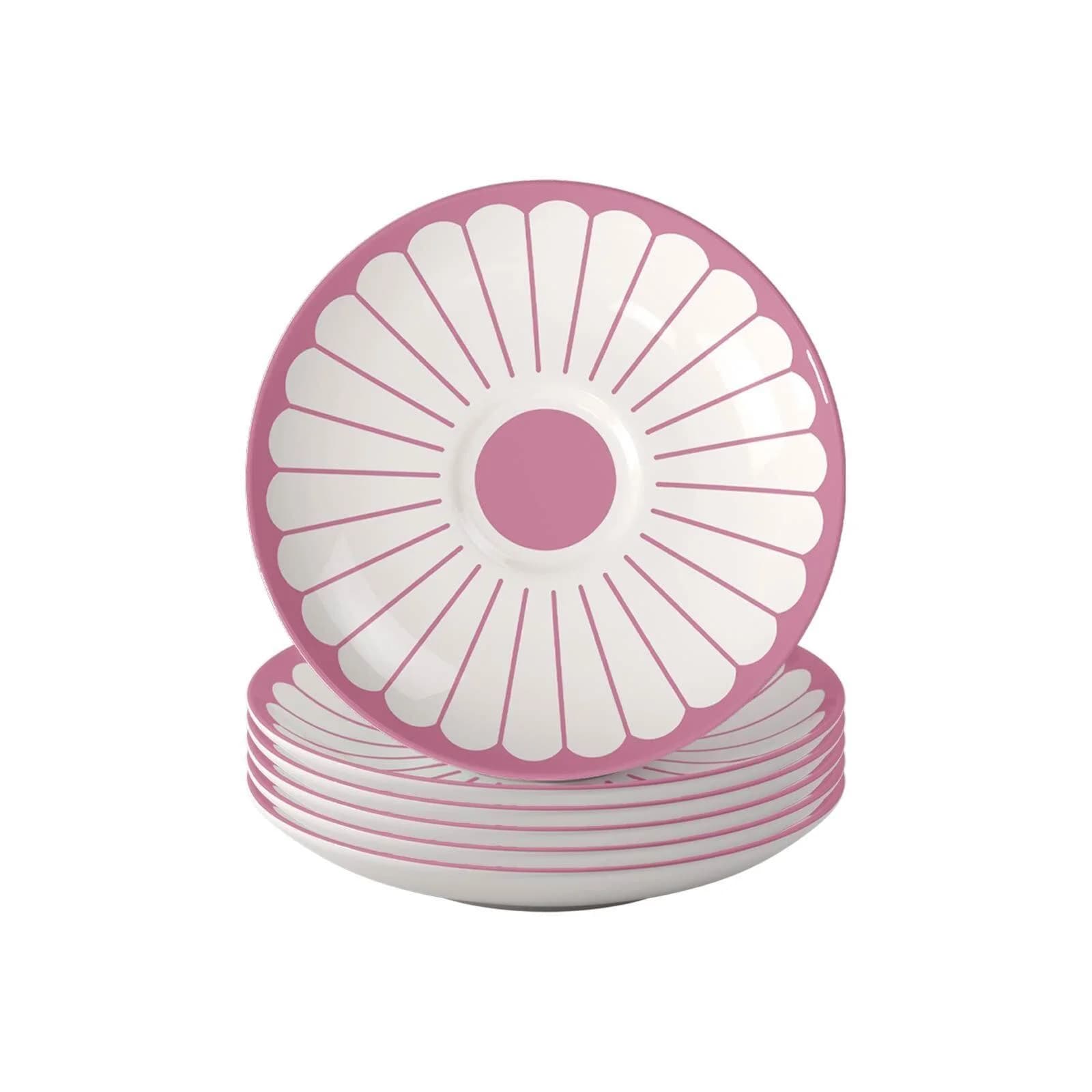 Villeroy & Boch Kaffeeuntertassen Fleur Couleur 6er Set Cassis