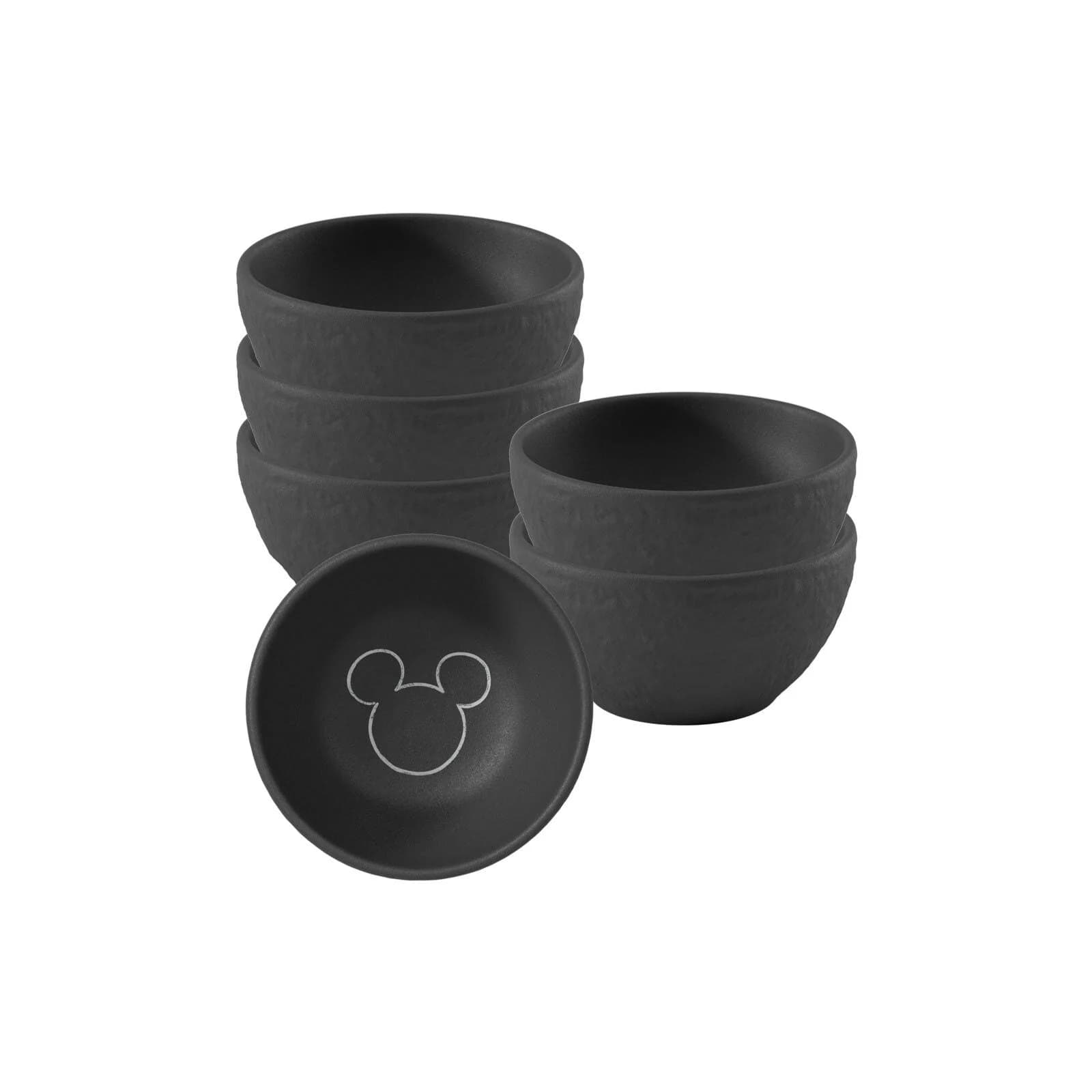 Villeroy & Boch Dipschale Manufacture Rock Mickey Mouse 6er Set Schwarz