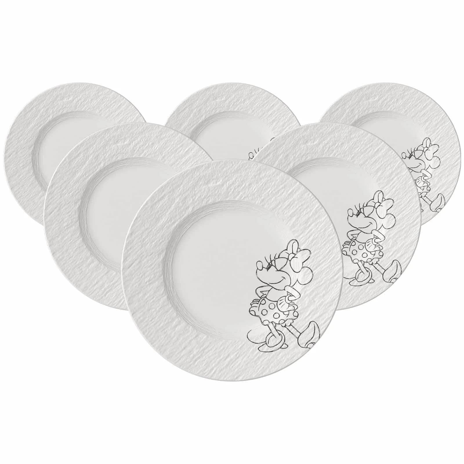 Villeroy & Boch Frühstücksteller Mickey Mouse 6er Set Weiß
