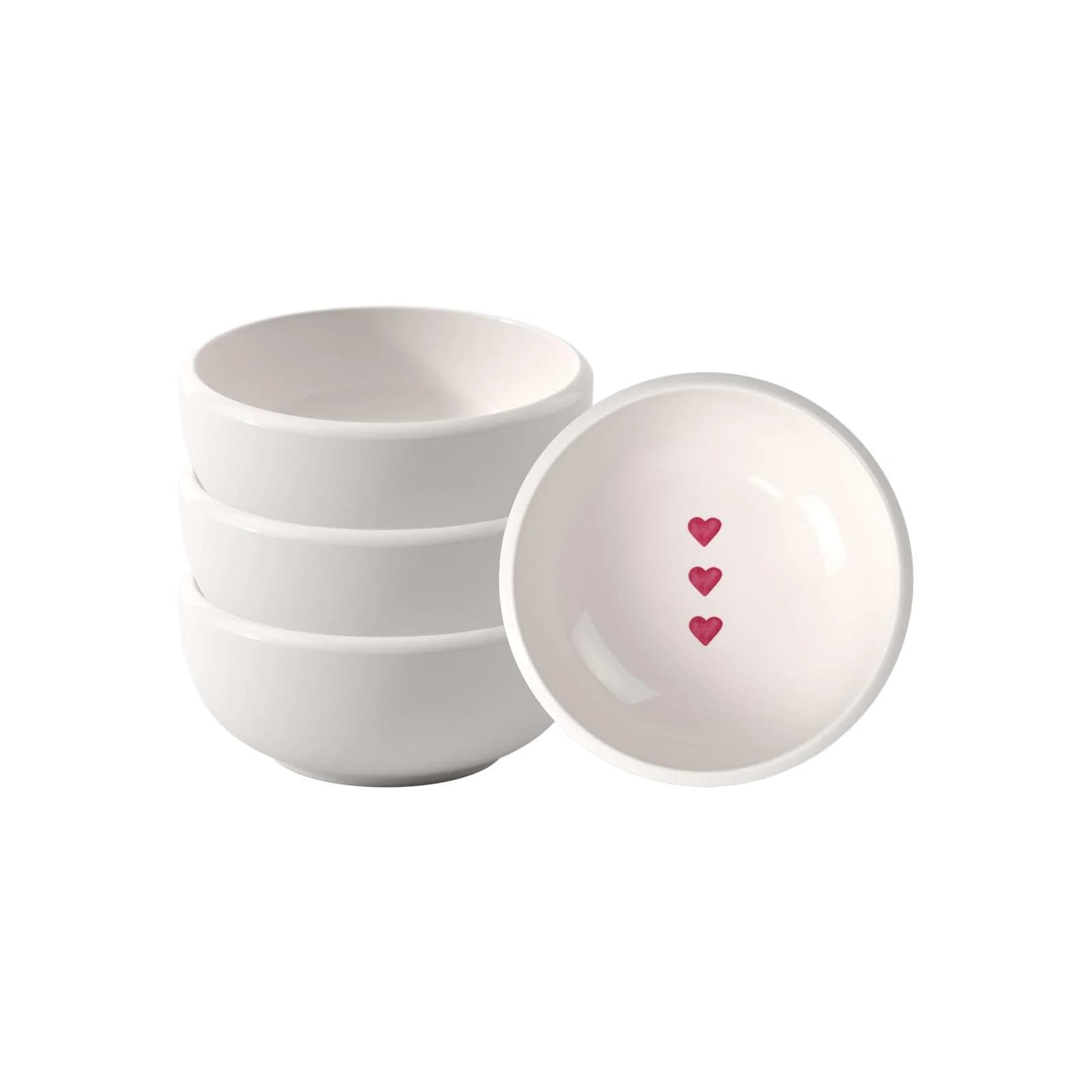 Villeroy & Boch Dipschale With Love 6er Set Weiß Premium Porzellan