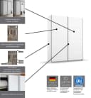 OTTO HOME THANOS Schwebetürenschrank Grau Metallgriffe Bild 5