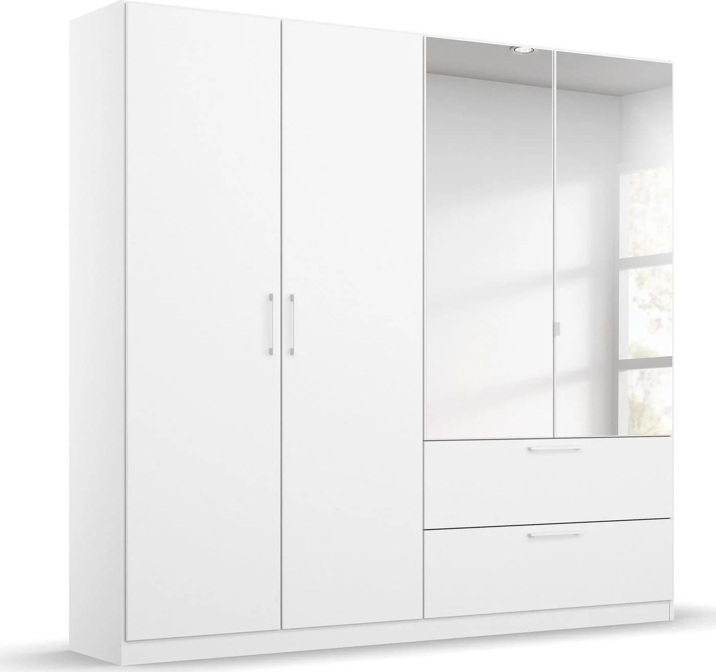 OTTO HOME CHALLENGER Drehtürenschrank Alpinweiß mit Spiegeltüren - Bild 2