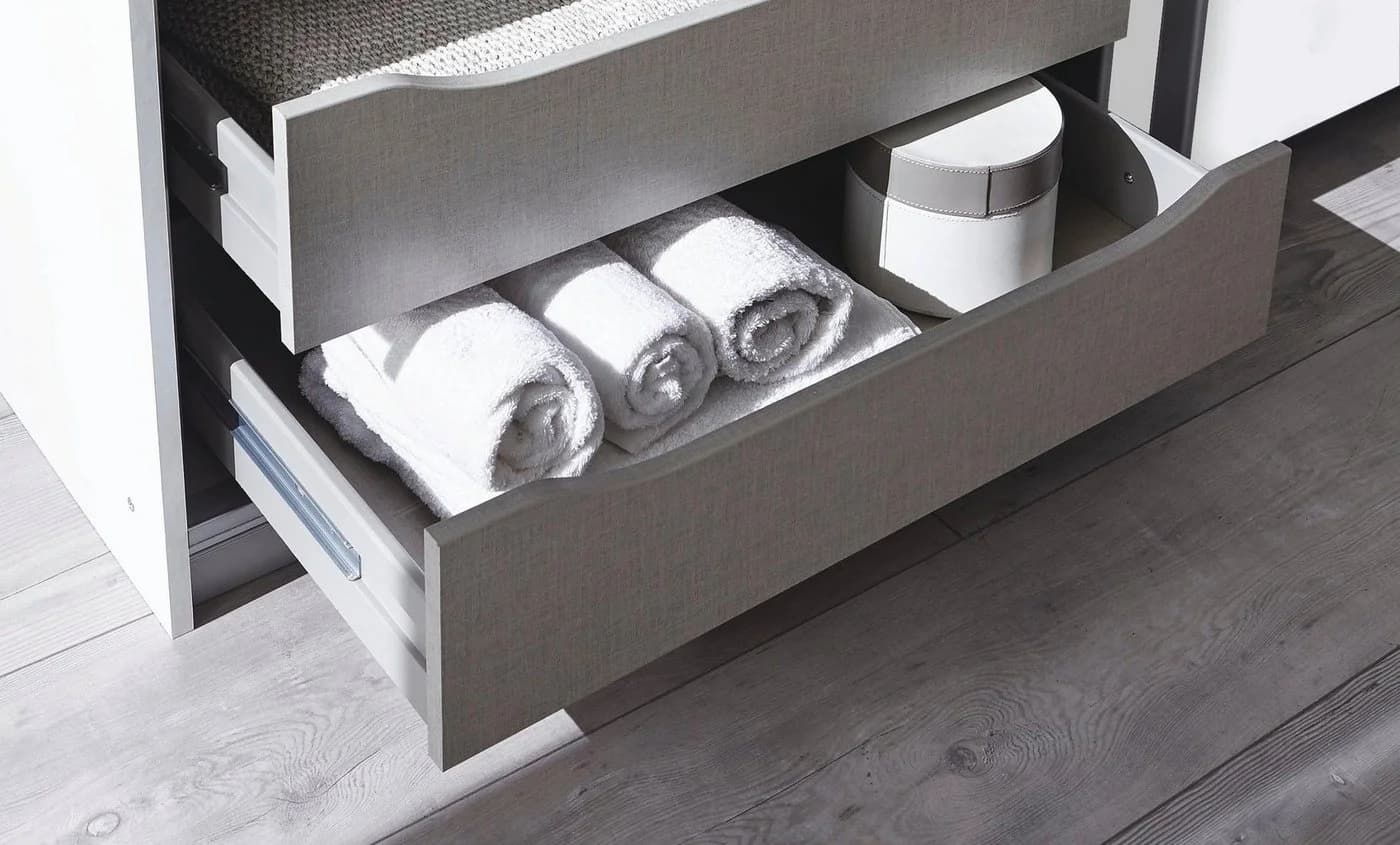 RAUCH Schwebetürenschrank ORACLE Seidengrau mit Schubladen - Bild 4