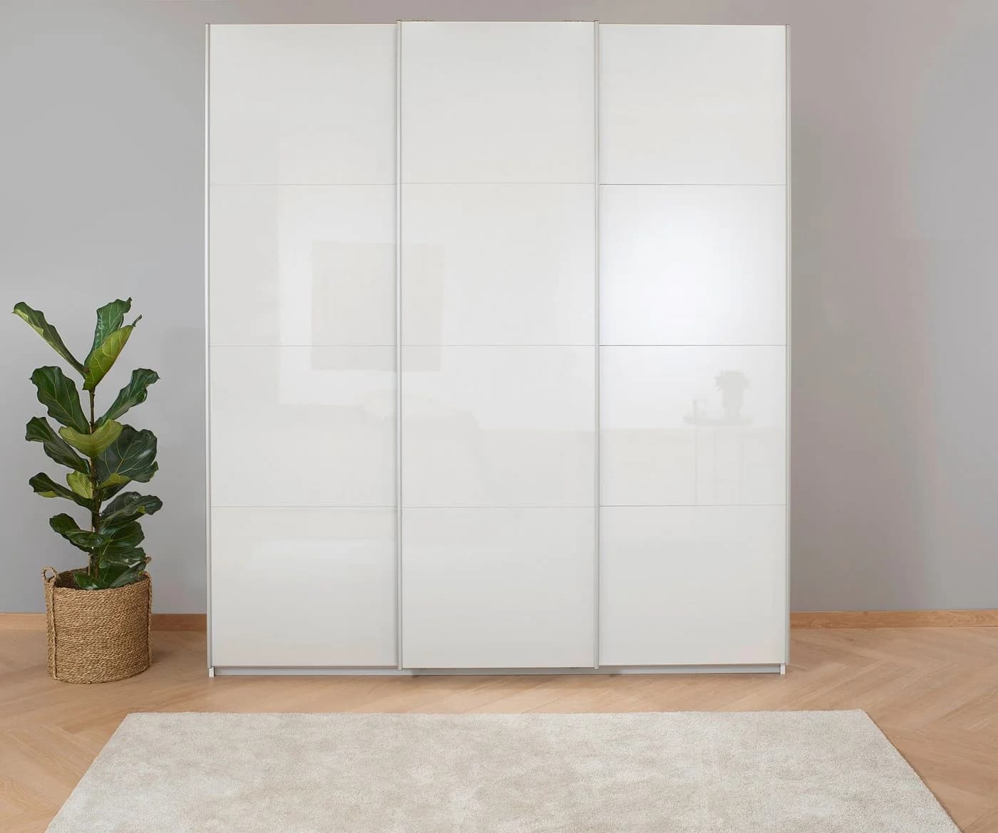 Rauch KOLUNA Schwebetürenschrank Hochglanz Weiß - Bild 2