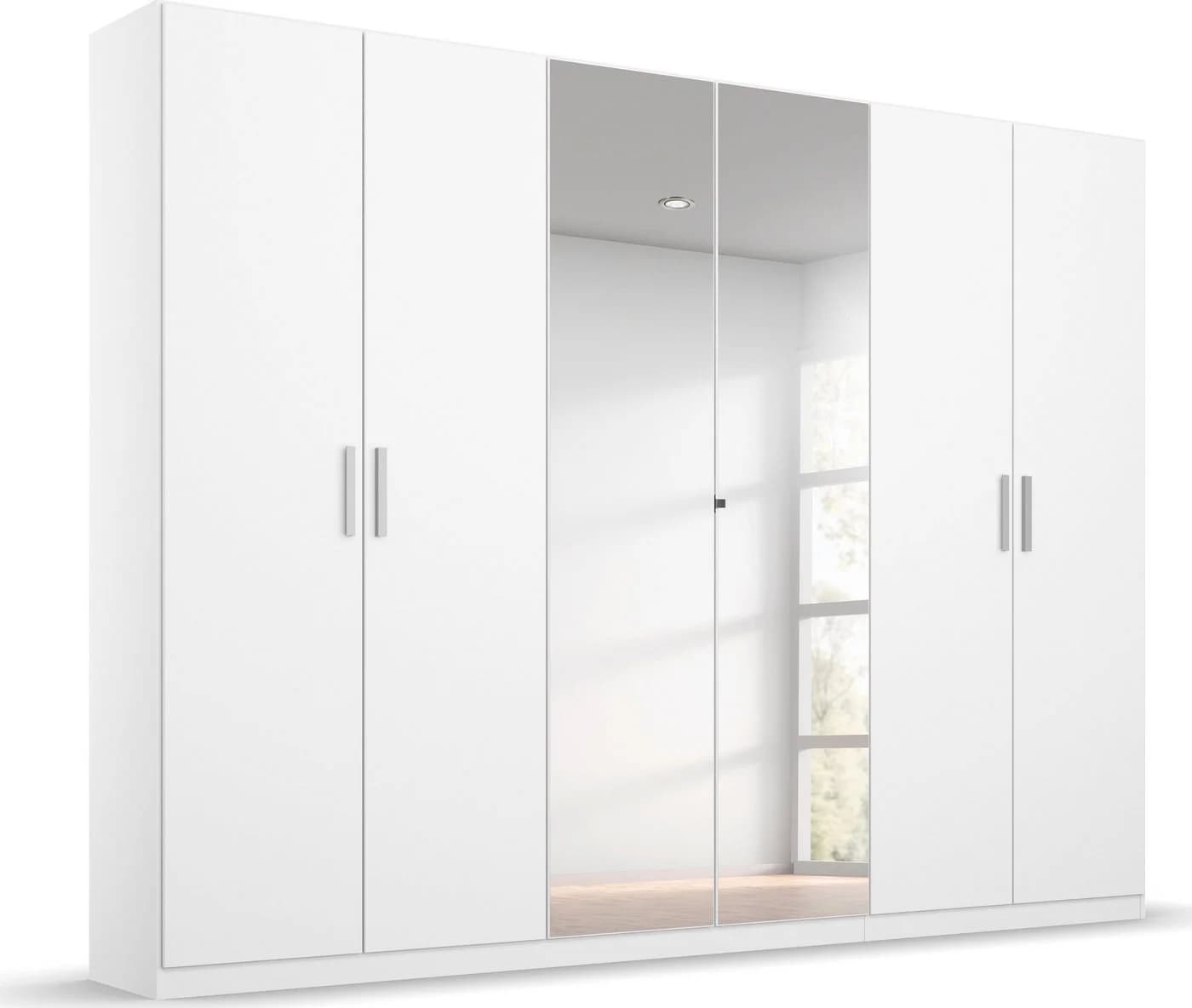 Rauch KOLUNA Kleiderschrank mit Spiegeltüren Alpinweiß