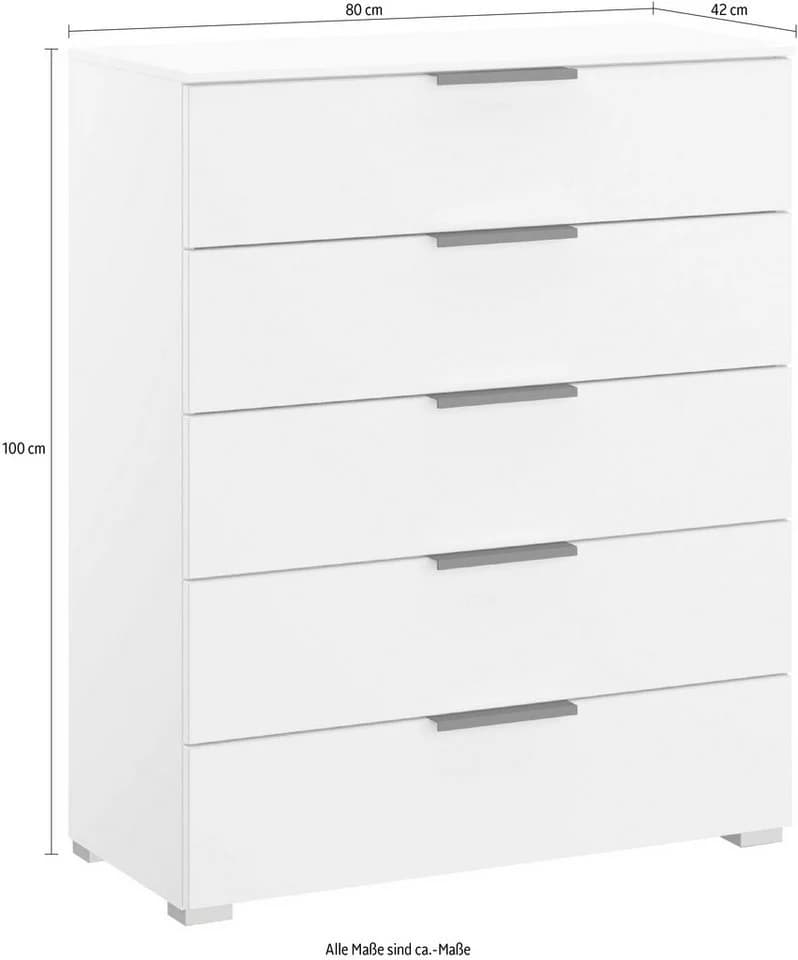 RAUCH Schubkastenkommode SKAT MERIDIAN Graphit 5 Schubladen - Bild 5