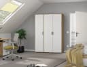 Rauch Voyager Kleiderschrank Weiß Grau Eiche Artisan Bild 1