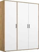 Rauch Voyager Kleiderschrank Weiß Grau Eiche Artisan Bild 2