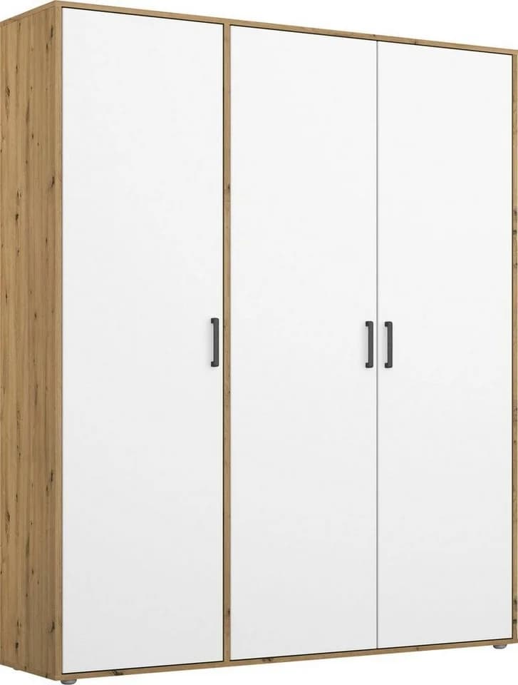 Rauch Voyager Kleiderschrank Weiß Grau Eiche Artisan - Bild 2