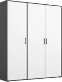 Rauch Voyager Kleiderschrank Grau/Weiß mit 4 Böden Bild 2