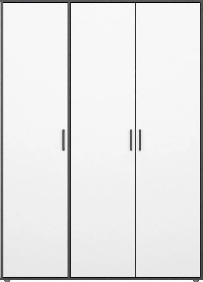 Rauch Voyager Kleiderschrank Grau/Weiß mit 4 Böden - Bild 5