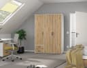 Rauch VOYAGER Drehtürenschrank Weiß/Grau 140x194x53 cm Bild 1