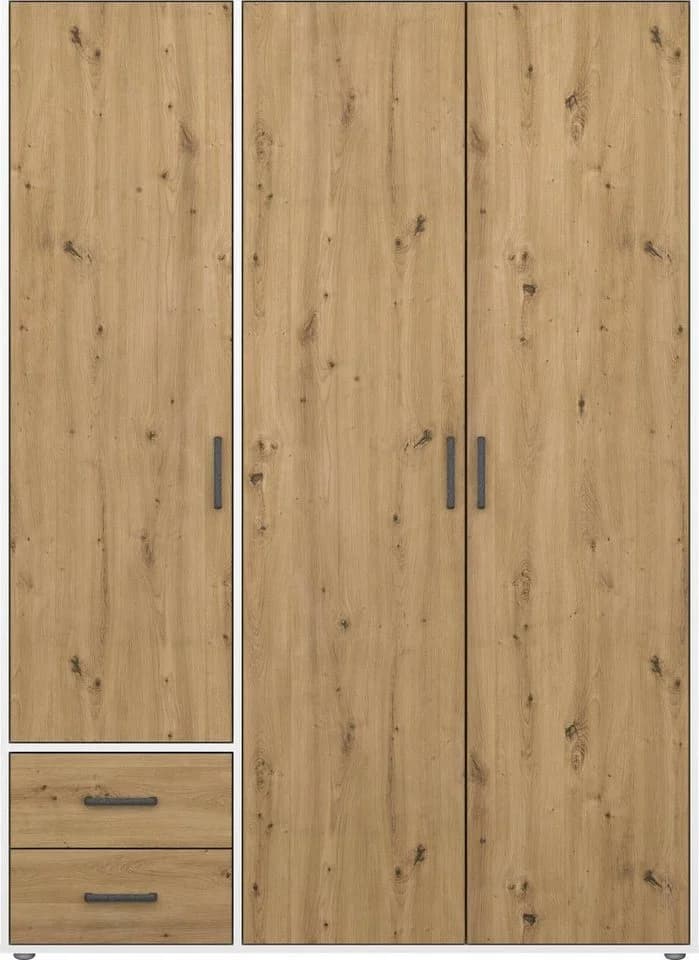 Rauch VOYAGER Drehtürenschrank Weiß/Grau 140x194x53 cm - Bild 5