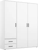 Rauch Drehtürenschrank Voyager Weiß mit Schubladen Bild 2