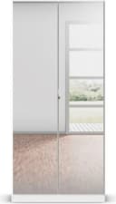 Rauch Reflect Drehtürenschrank Weiß mit Spiegelfront Bild 3